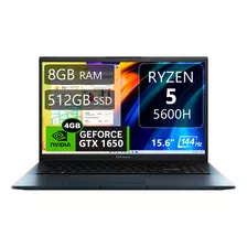 Asus Vivobook Pro 15 M6500qh, Ryzen 5, 8gb, 512gb, Gtx 1650