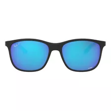 Lente De Sol Ray Ban Cuadrado Polarizado Azul Rb4330ch Color De La Lente Green Mir Blue Polar Color De La Varilla Matte Black Color Del Armazón Sand Black