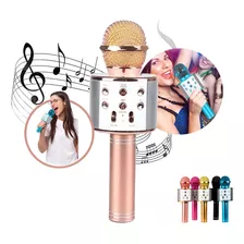 Microfone Bluetooth Youtuber Sem Fio Karaoke Cores Infantil