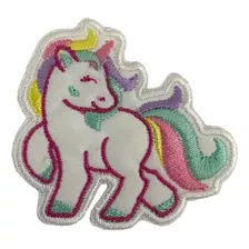 Parche Aplique Bordado P/pegar Unicornio Arcoíris