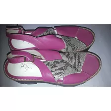 Sandalias Nuevas Plataforma Fucsia N° 39-40