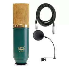 Mxl -v67g Microfono Condensador Diafragma Cable Filtro Pop