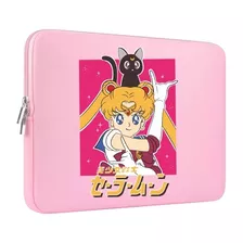 Sobre Funda Estuche Rosa Para Notebook De Anime Sailor Moon