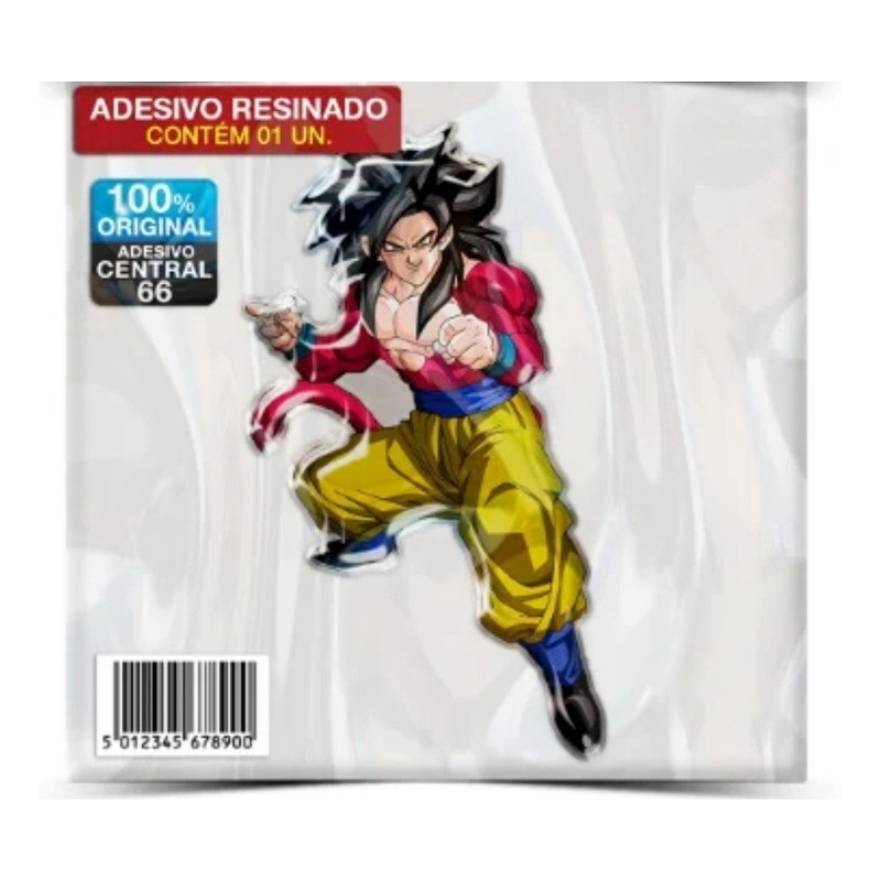 Adesivo Goku Baby Dragon Ball 10cmx15cm Geek Nerd Desenho