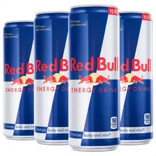 Red Bull Bebida Energizante Lata Pack X4 Unidades 01almacen