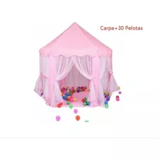 Carpa Infantil Castillo Princesa Niñas Portatil +30 Pelotas