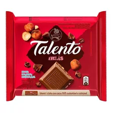 Chocolate Ao Leite Com Avelãs Garoto Talento Pacote 85g