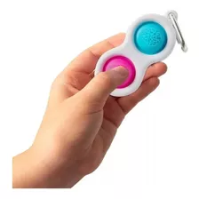 Kit Com 02 Chaveiro Brinquedo Pop It Fidget Toy Anti Stress
