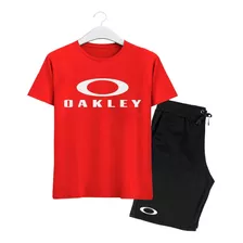 Camiseta E Bermuda Oakley Kit Criança Infantil Do 6 Ao 16