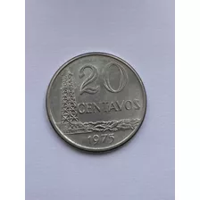 Moneda De 20 Centavos De Brasil Del Año 1975