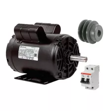 Motor Para Betoneira 400l Com Polia E Djuntor - Imediato