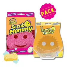 Pack Esponja Scrub Mommy + Sponge Caddy 