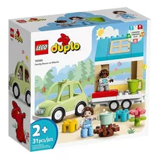 Kit Lego Duplo Casa Familiar Con Ruedas 10986 - 31 Piezas
