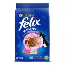 Alimento Seco Felix Gatitos Megamix 10 Kg