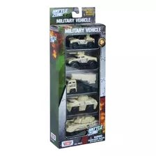 Set Vehículos Militares 5 Piezas De 3'' Motormax