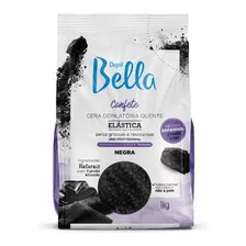 Cera Confete Depilatória Elástica Negra 1kg Depil Bella
