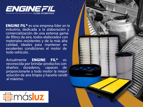 Paq 5 Filtros De Aire Mini Ram L4 2.6l 84/87 Engine Fil Foto 3