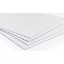 Plancha Pvc Espumado 3mm Blanco Corte 60 X 40cm Simil Sintra