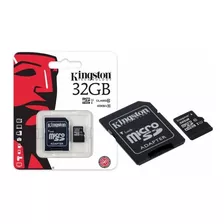 Memoria Micro Sd+sd 32gb Kingston Clase 10 Camaras Telefonos