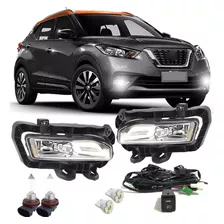 Kit Farol De Milha Auxiliar Nissan Kicks 2018/19 + Brindes