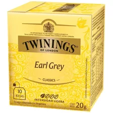 Te Twinings Earl Grey Caja X 10 Saquitos De 20 Gramos