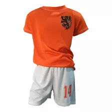 Conjunto Retro Cruyff Holanda 1974 - Niños.