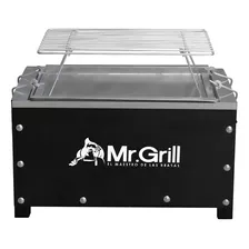 Caja China Mini Black Galvanizada + Parrilla De Varillas Niq