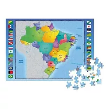 Puzzle Mapa Do Brasil 250 Peças Toia Pais & Filhos 50x35cm