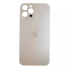 Tapa Trasera Para iPhone 12 Pro Aro Gde Color Oro + Adhesivo