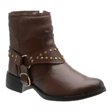 Bota Feminino Coturno Confort Cano Curto