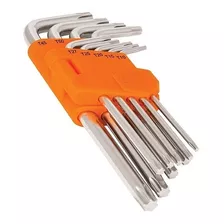 Juego De 9 Llaves Allen Tipo Torx, Largas, Truper 13647