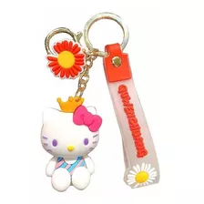 Llavero Hello Kitty Y Sus Amigos Diseño Flor Para Colgar