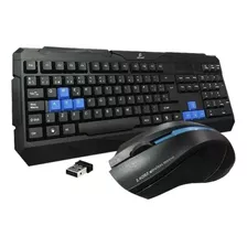 Kit Teclado Y Mouse Inalámbrico Ele-gate St.03 Español Negro