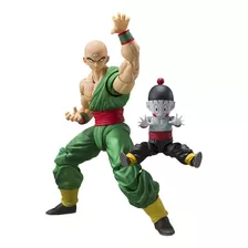 Boneco Sh Figuarts Tenshinhan Tien Shinhan + Chaos Chiaotzu