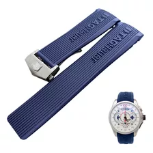 Pulseira Tag Heuer Sls 24/20mm Azul Fecho Prata Completa