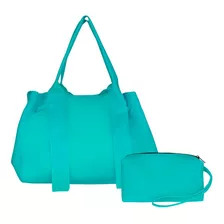 Bolsa Praia Feminina Silicone Impermeavel Brinde Necessarie