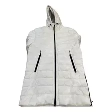 Camperon Bershka Blanco Impecable Talle M Hombre Impermeable