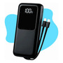 Carregador Portátil 20000 Turbo 22.5w Power Bank Premium Universal Rápido Voo Transporte Aéreo Para Samsung iPhone Xiaomi Motorola Celular Smartwatch Tablet Casenn Preto