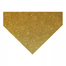 Pliego Goma Eva Glitter Adhesiva 40x60cm Oro-dorado Murano