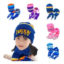 Set De Gorro Y Bufanda De Lana Para Bebé - Niño - Niña