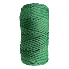 Corda Pet Trançada 6mm - 110 Mts Multiuso Amarração Carga Cor Verde