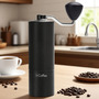Icoffee Moedor De Café Manual Ajustavel Para Pressa Francesa Coador E Expresso Preto