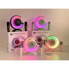 Altavoz Portátil Bocina Tws Con 2 Micrófonos Inalámbricos 