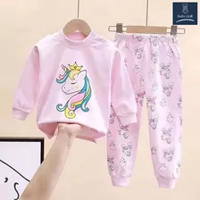 Pijama Para Bebés Y Niños 100% Algodón Manga Larga