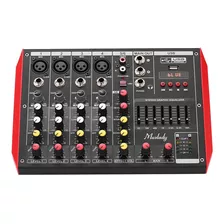 Muslady D6 Mezclador De Consola De Mezcla De 6 Canales