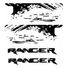Kit Adesivos Laterais Ranger Cabine Simples Lama Barro R845