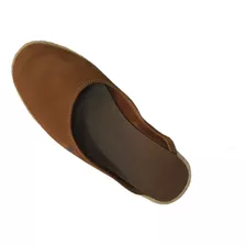 Chinelo Campeiro Gaucho Couro Marrom Nobuck Promoção