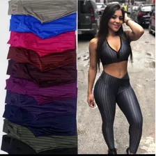 Kit 3 Leggings Cirrê 3d Fitness Caminhada Cintura Alta