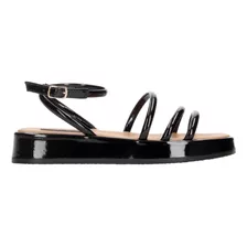 Sandalias Salamandra Negro Para Mujer [sal64]