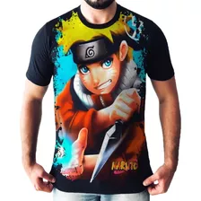 Camisa Camiseta Naruto Uzumaki 3d Full Print Anime Kakashi